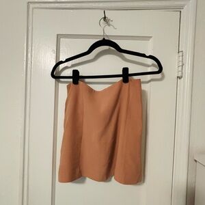 Reformation A-line Tan Mini Skirt